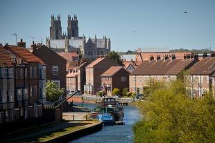 View of the Minster from Beverley Beck