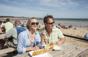 Fish and chips on the coast Fish and chips on the coast