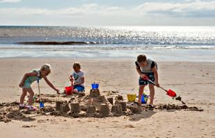Fun on the beach at Bridlington 